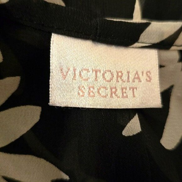 Victoria's Secret Sheer Pants Size Small Beach Swim Coverup Black White - Picture 6 of 15